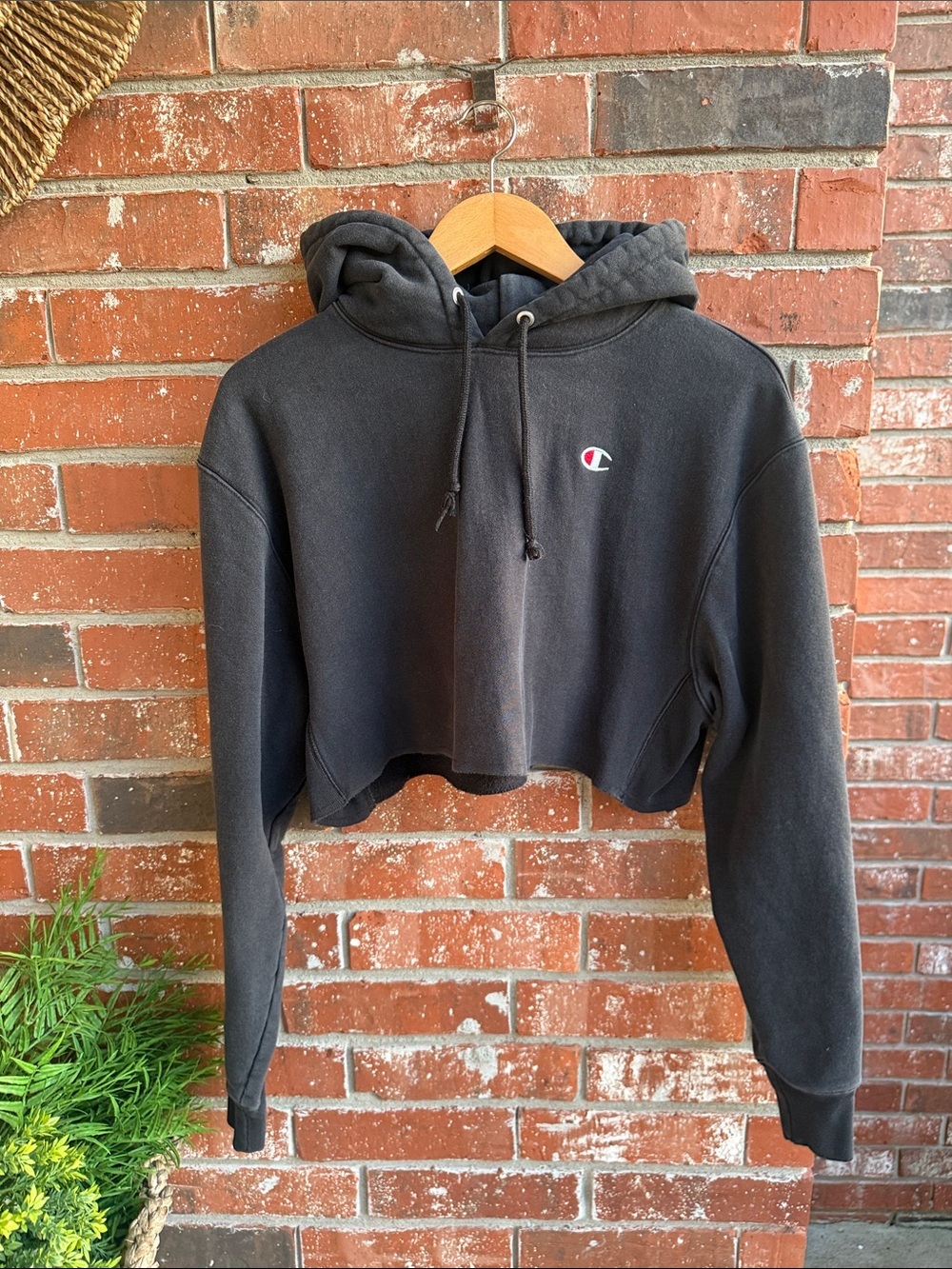Champion Women's Black Hoodie Sweater